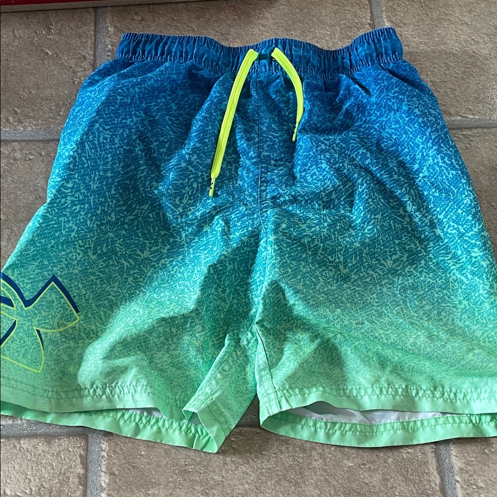Under Armour Gradient Blue and Green Shorts